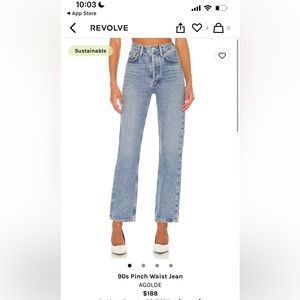 AGOLDE 90s Pinch Waist Jean